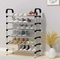 Система зберігання взуття Shoe Rack, 6 полиць, чорна